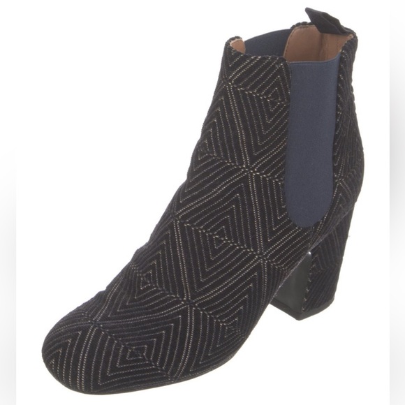 Laurence Dacade Paris Velvet Ankle Boots - Picture 2 of 10